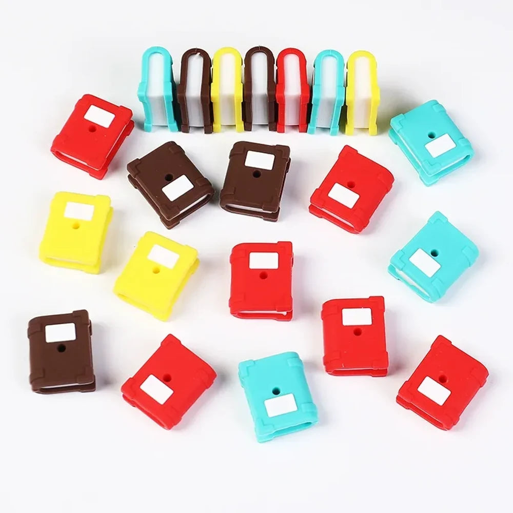 3D Book Silicone Focal Beads for DIY Pens Keychains