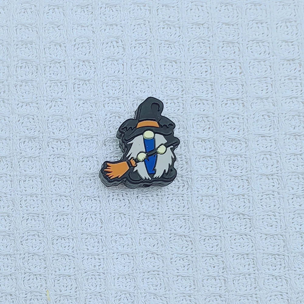 Flatback Halloween Gnome Series Silicone Focal Beads for DIY Pens Keychains