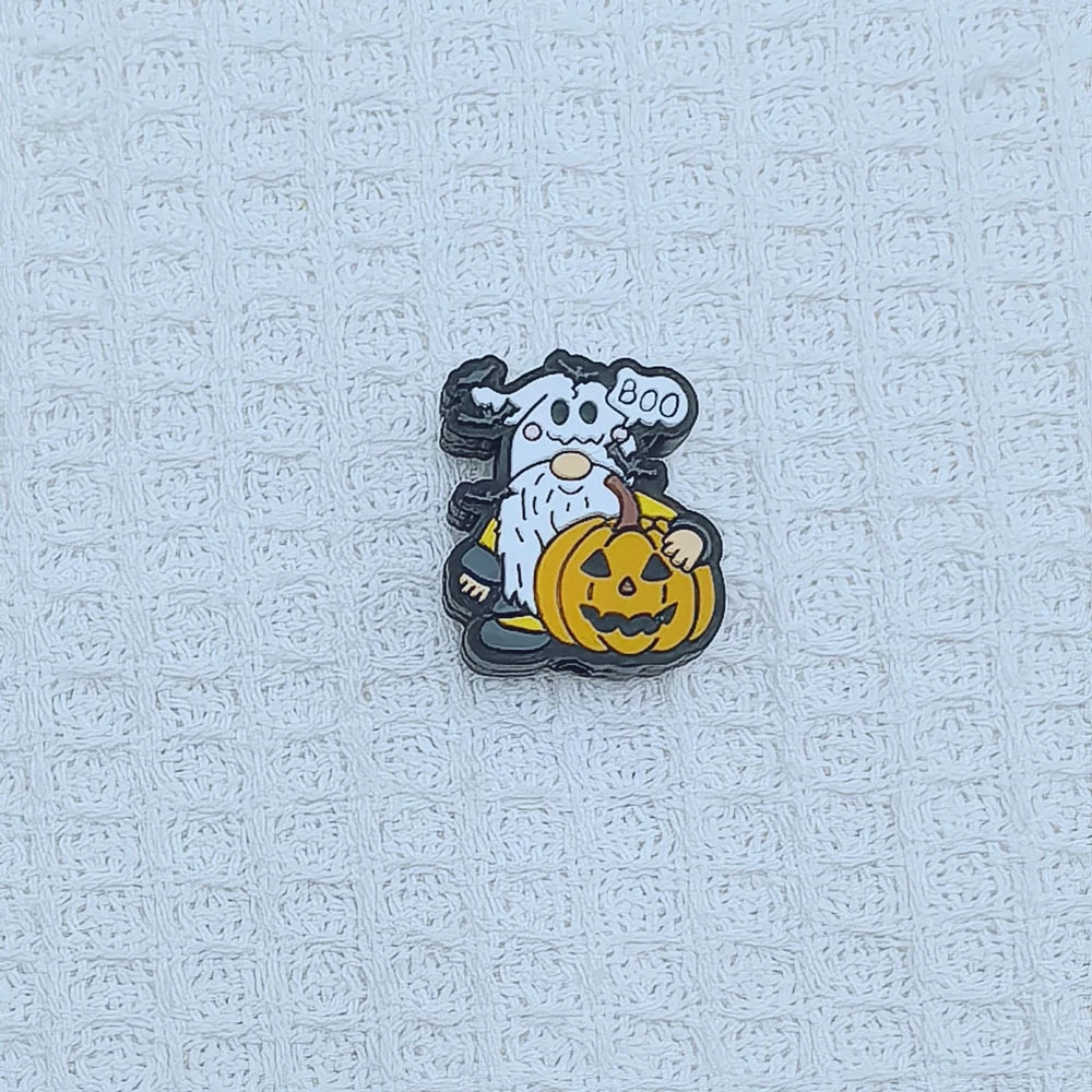 Flatback Halloween Gnome Series Silicone Focal Beads for DIY Pens Keychains