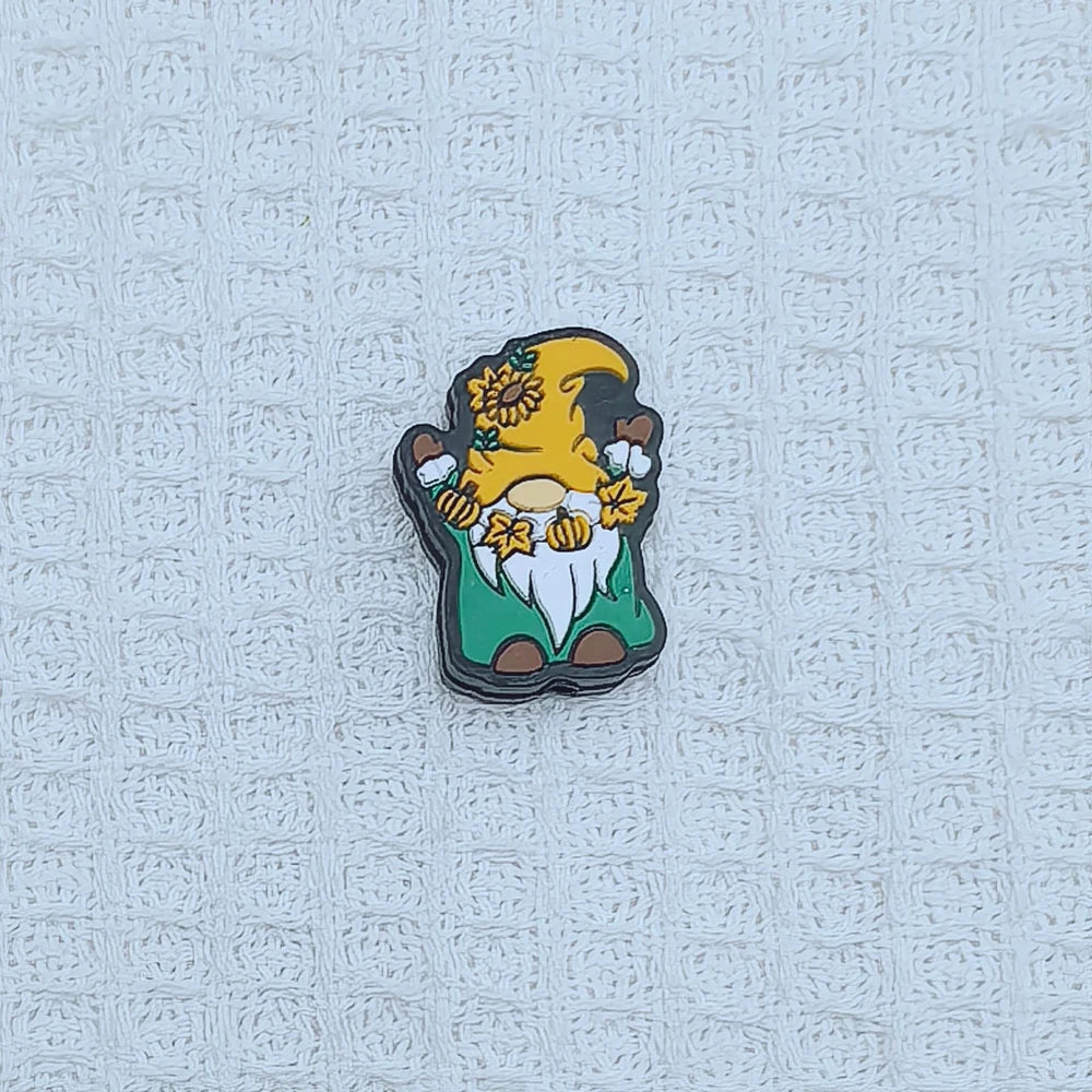 Flatback Halloween Gnome Series Silicone Focal Beads for DIY Pens Keychains