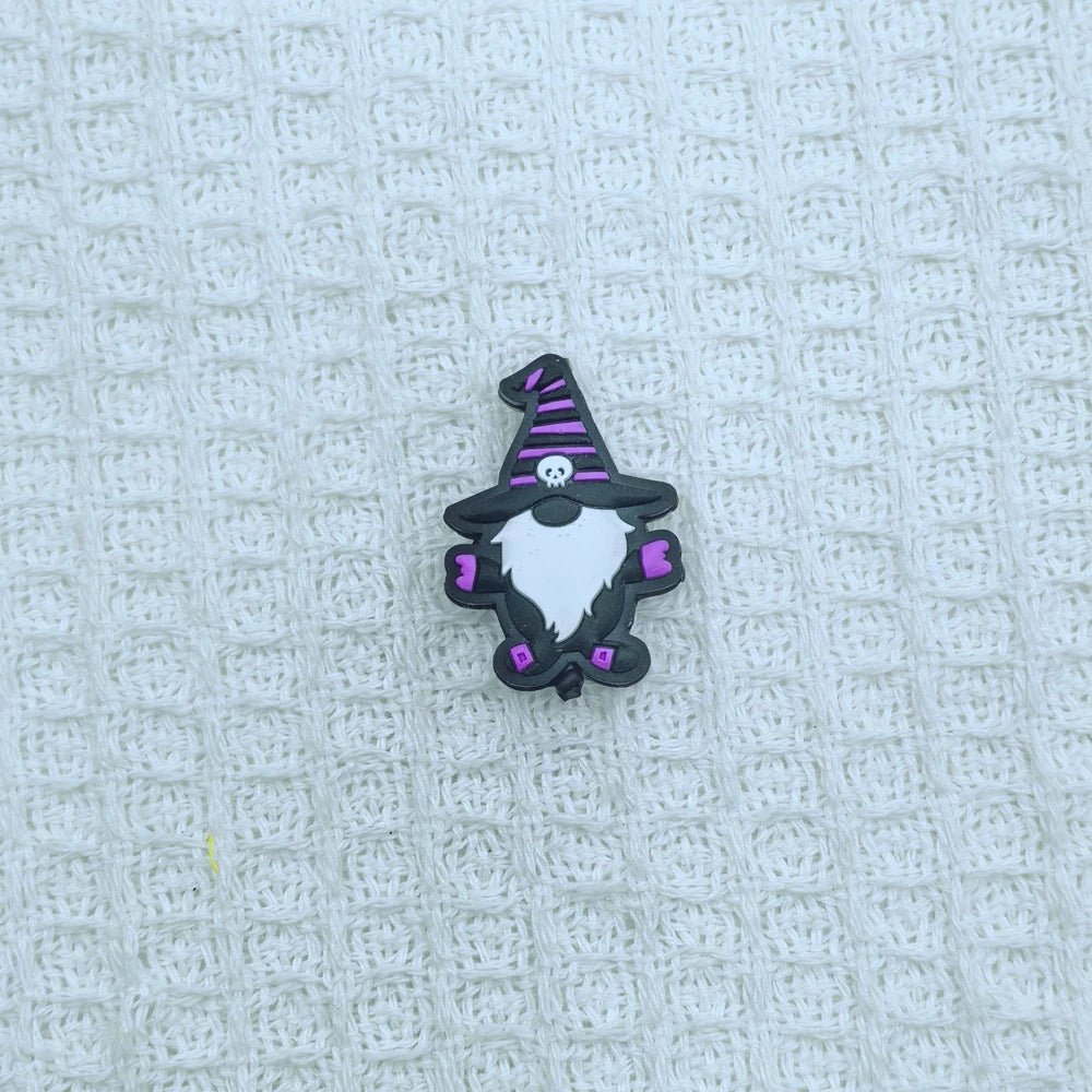 Flatback Halloween Gnome Series Silicone Focal Beads for DIY Pens Keychains