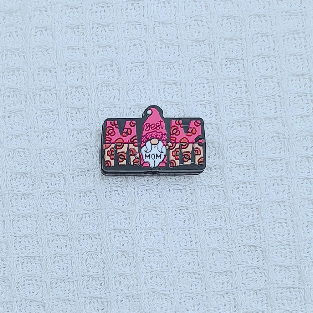 Flatback Halloween Gnome Series Silicone Focal Beads for DIY Pens Keychains