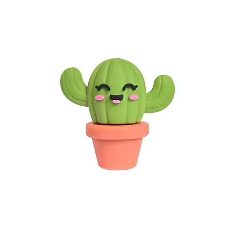 3D Cactus Silicone Focal Beads for DIY Keychains Bracelet Pens