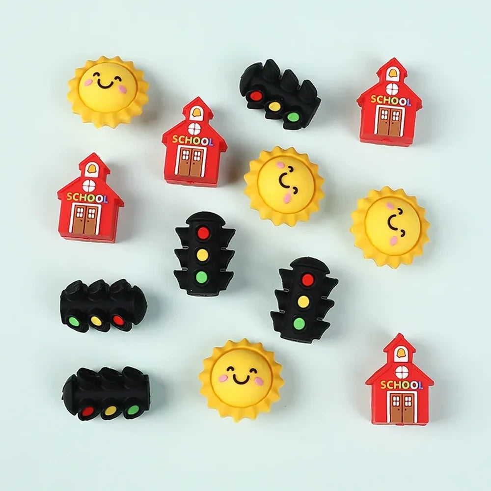 3D Cartoon Silicone Focal Beads for DIY Keychains