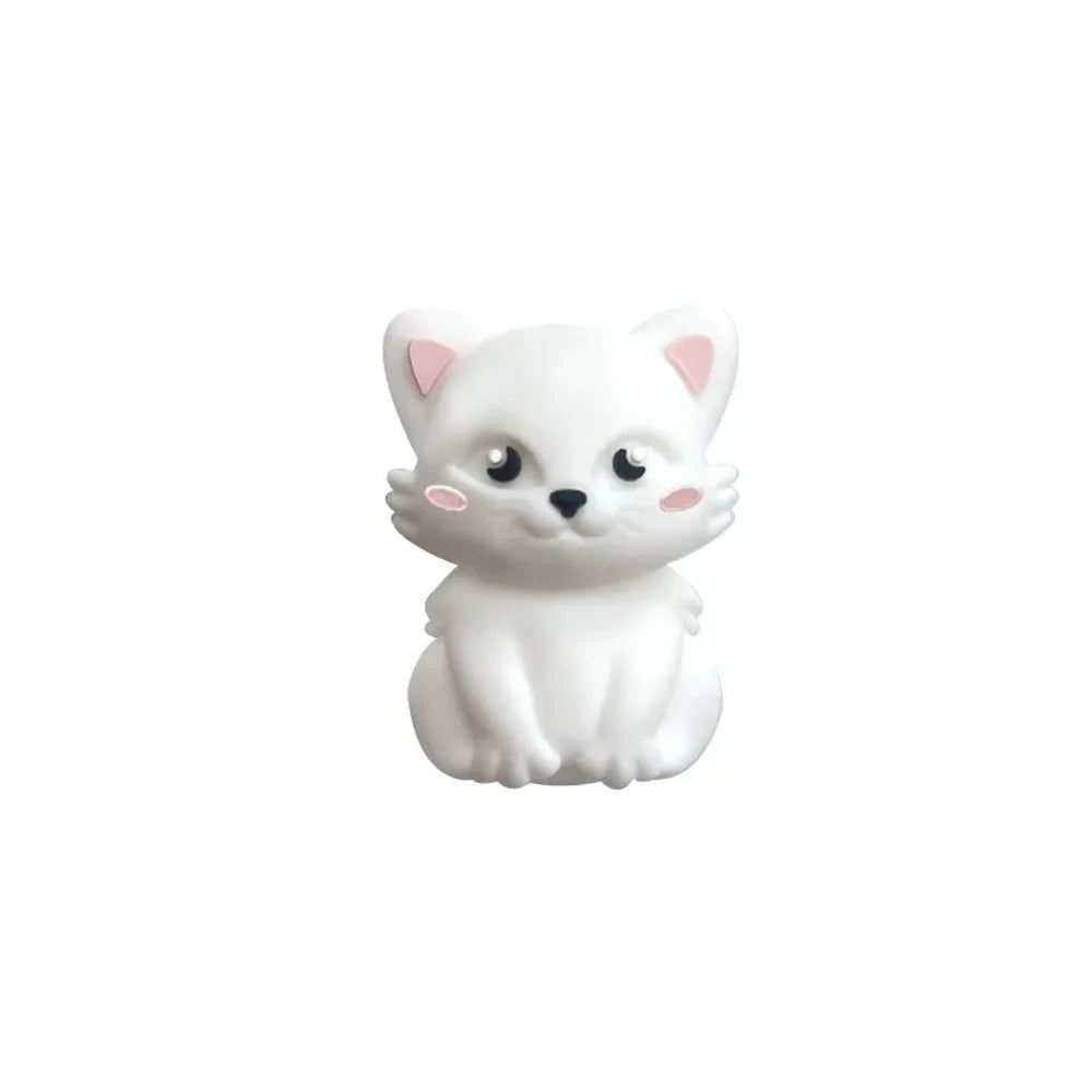 3D Cat Silicone Focal Beads for DIY Keychains Bracelet Pens