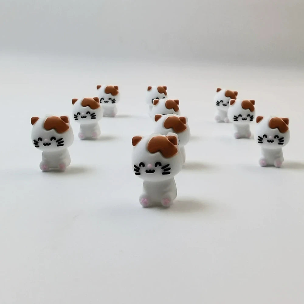 3D Cat Silicone Focal Beads for DIY Pens Keychain