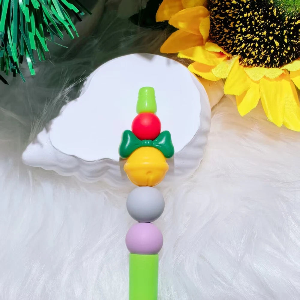 3D Christmas Series Silicone Focal Beads for DIY Pens Bracelet Keychains