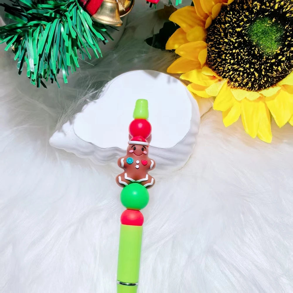 3D Christmas Series Silicone Focal Beads for DIY Pens Bracelet Keychains