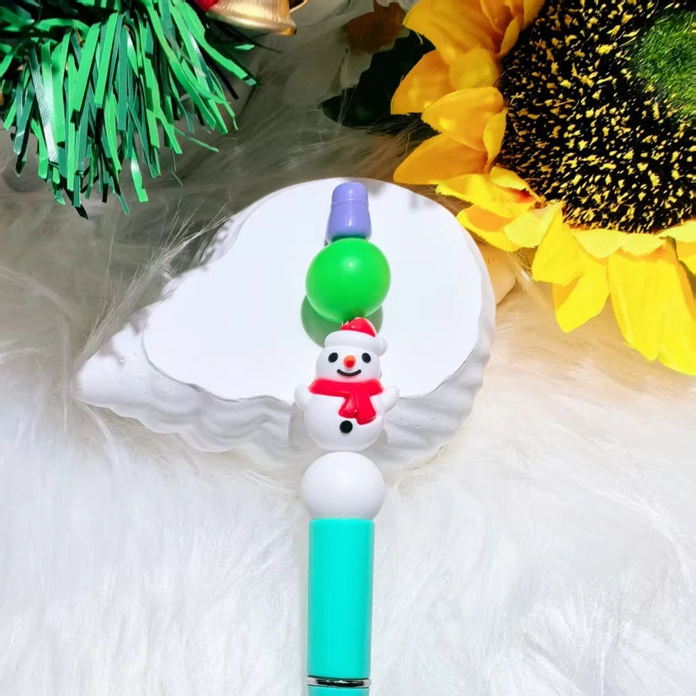 3D Christmas Series Silicone Focal Beads for DIY Pens Bracelet Keychains