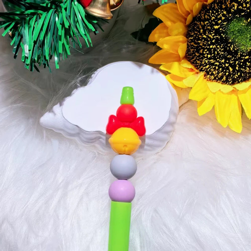 3D Christmas Series Silicone Focal Beads for DIY Pens Bracelet Keychains