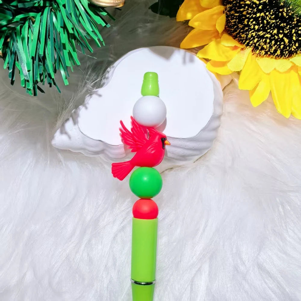 3D Christmas Series Silicone Focal Beads for DIY Pens Bracelet Keychains