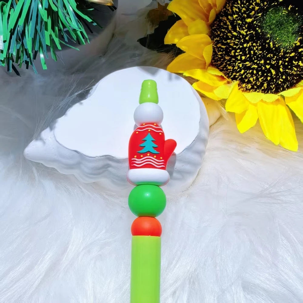 3D Christmas Series Silicone Focal Beads for DIY Pens Bracelet Keychains