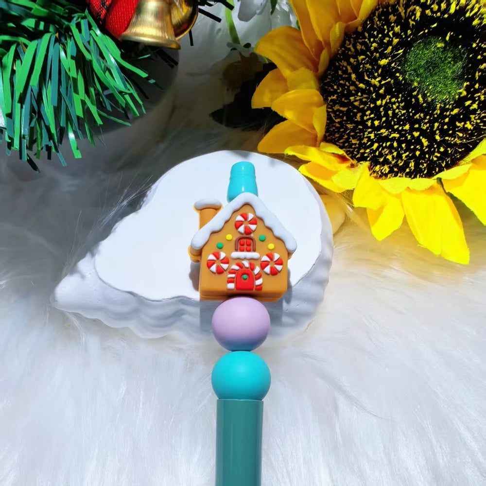 3D Christmas Series Silicone Focal Beads for DIY Pens Bracelet Keychains