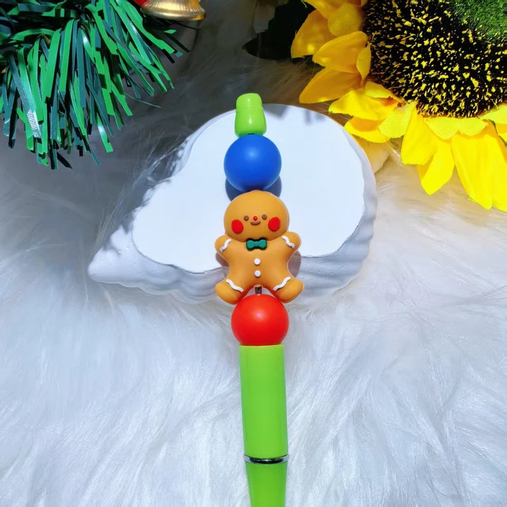 3D Christmas Series Silicone Focal Beads for DIY Pens Bracelet Keychains