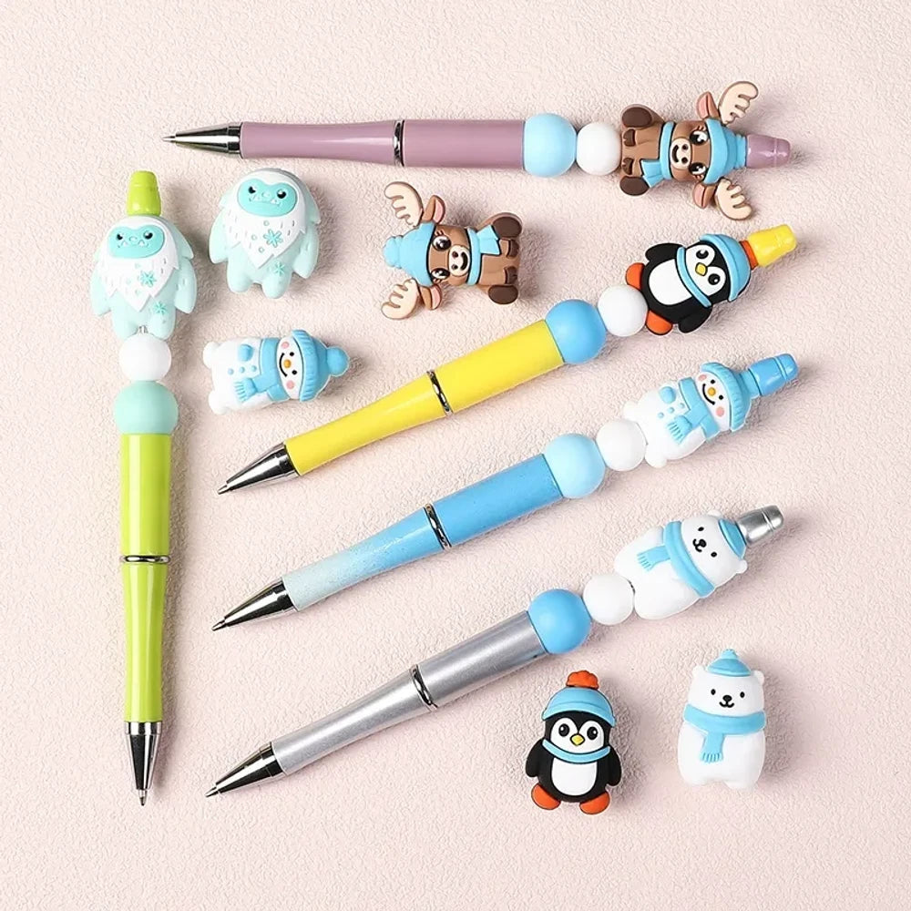 3D Christmas Silicone Focal Beads for DIY Pens Bracelet