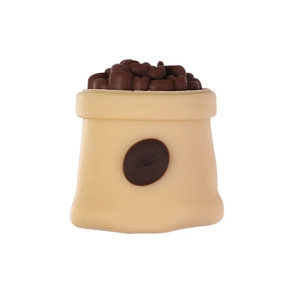 3D Coffee Cup Silicone Focal Beads for DIY Pens Keychains