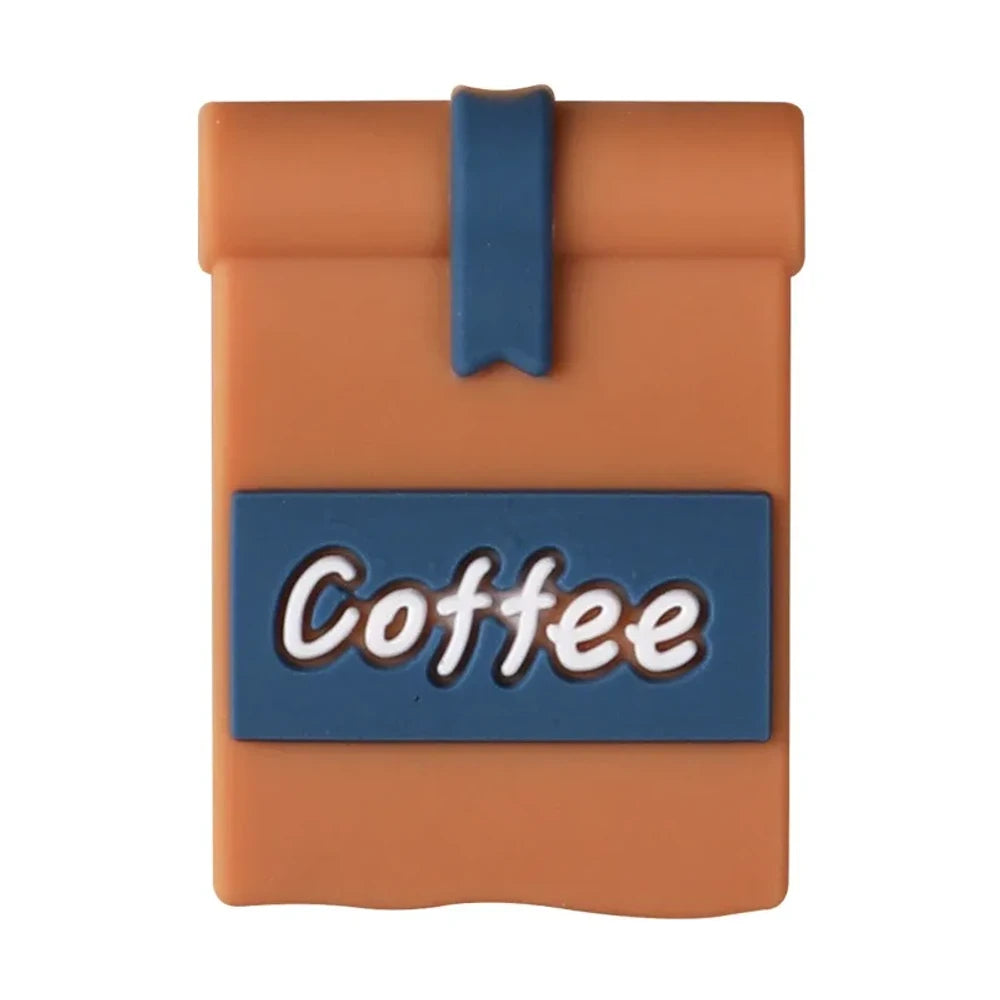 3D Coffee Series Silicone Focal Beads for DIY Pens Bracelet