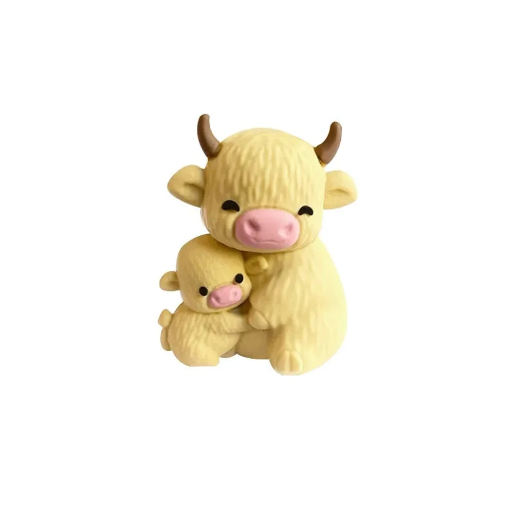 3D Cow Silicone Focal Beads for DIY Keychains Bracelet Pens
