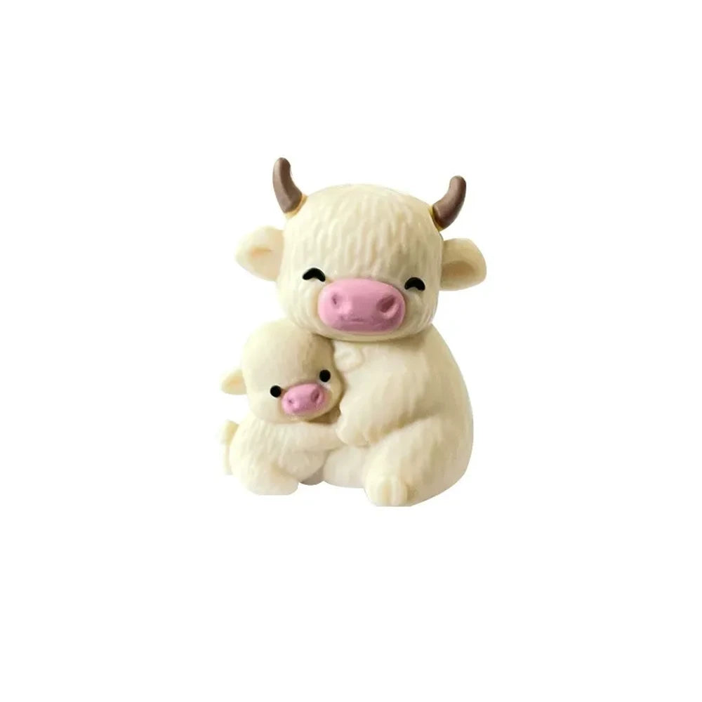 3D Cow Silicone Focal Beads for DIY Keychains Bracelet Pens