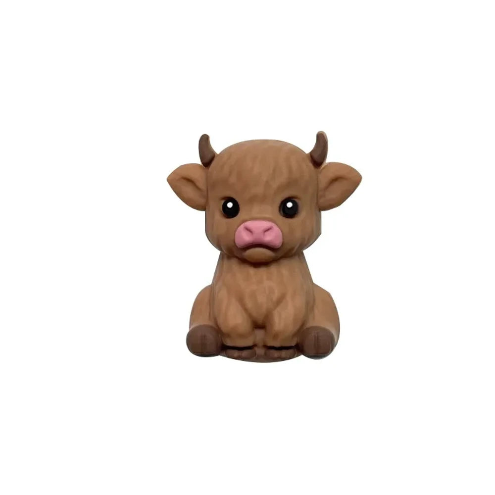 3D Cow Silicone Focal Beads for DIY Keychains Bracelet Pens