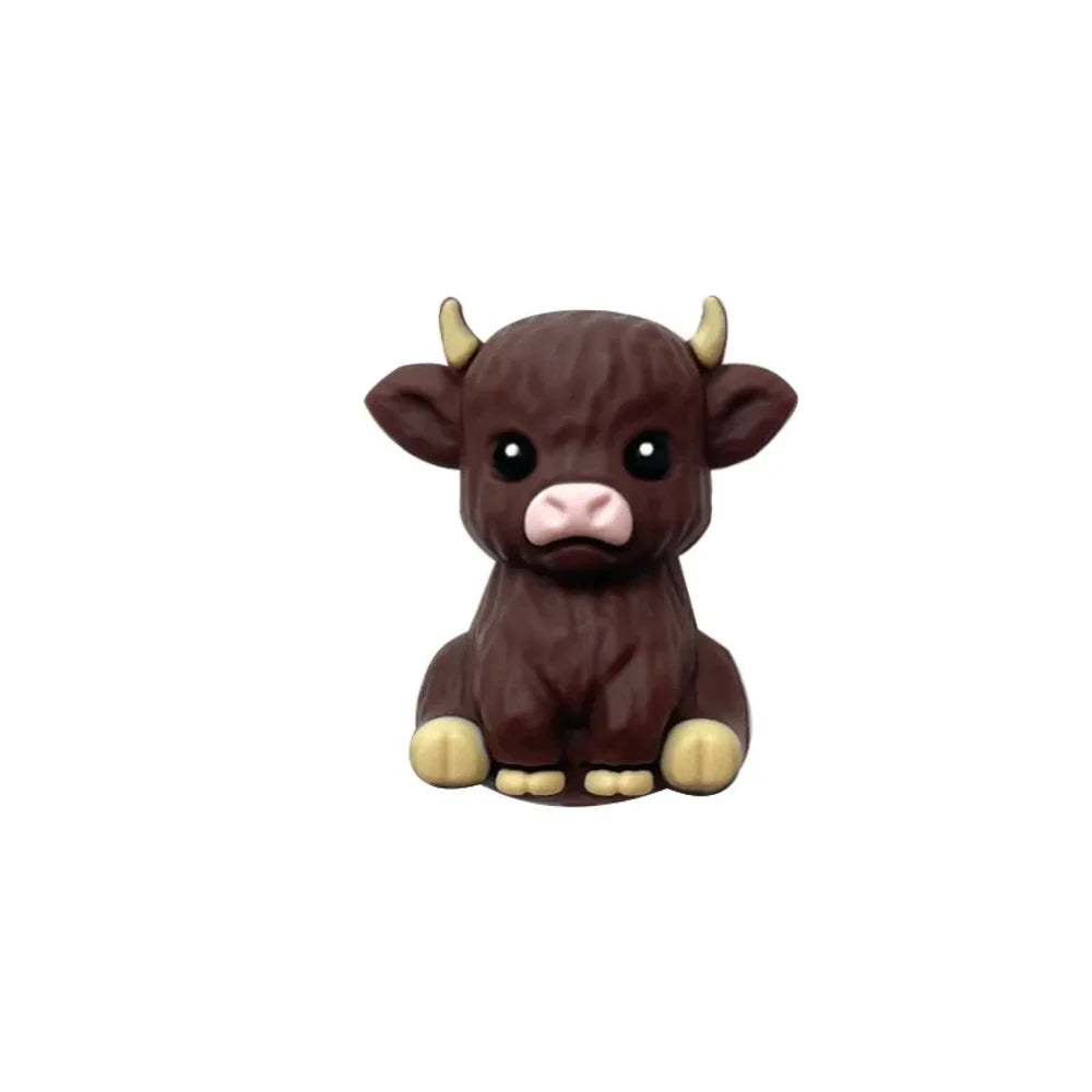 3D Cow Silicone Focal Beads for DIY Keychains Bracelet Pens