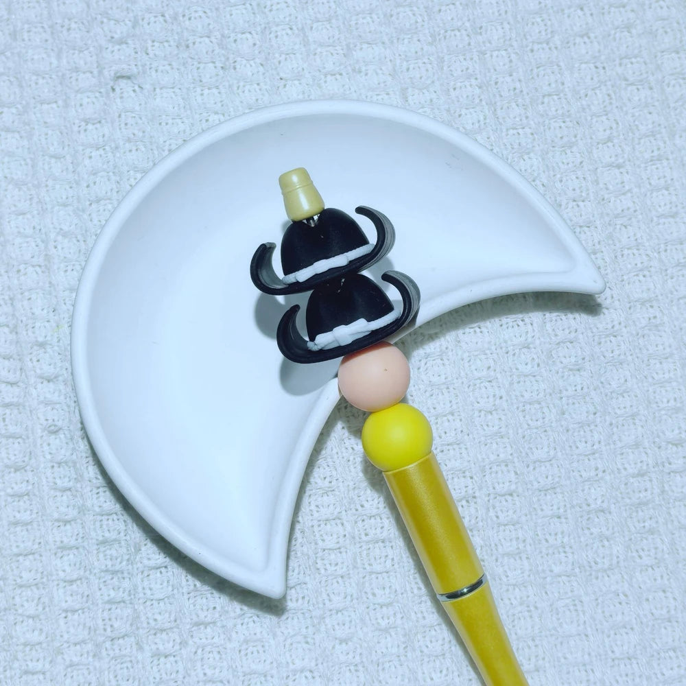 3D Cowboy Hat Silicone Focal Beads for DIY Pens Keychains