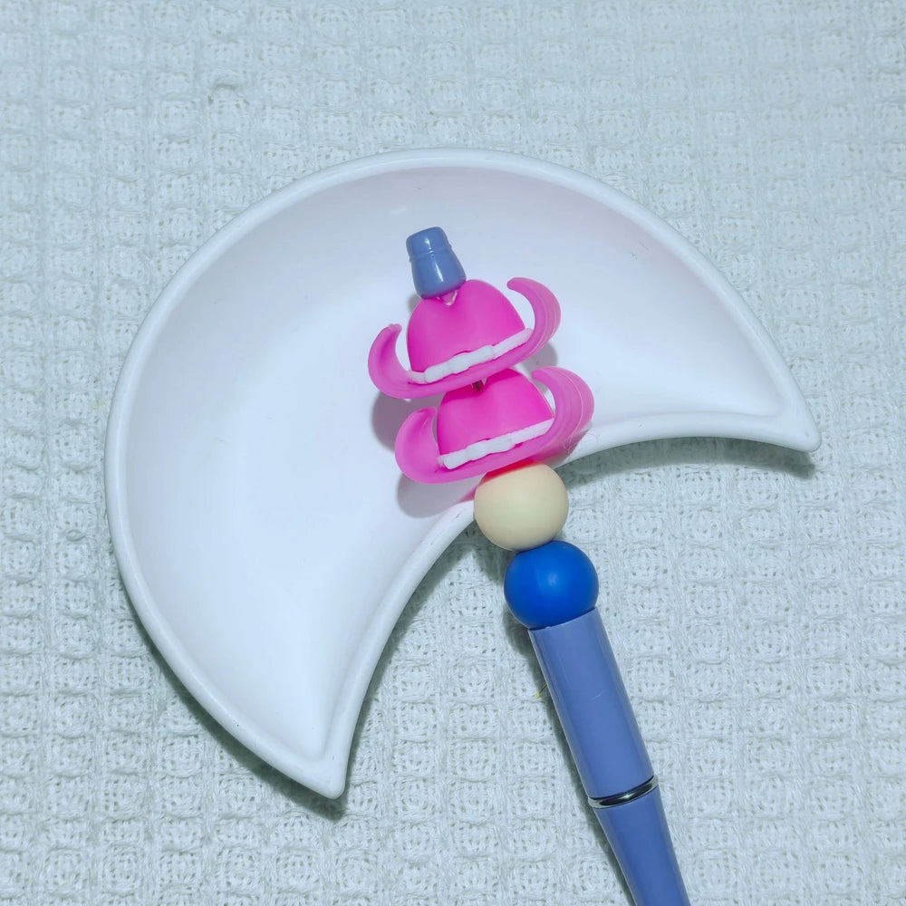 3D Cowboy Hat Silicone Focal Beads for DIY Pens Keychains