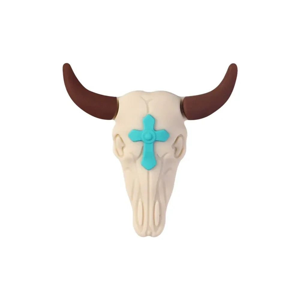 3D Cowboy Silicone Focal Beads for DIY Pens Keychains