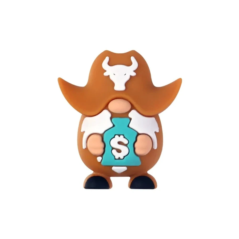 3D Cowboy Silicone Focal Beads for DIY Pens Keychains