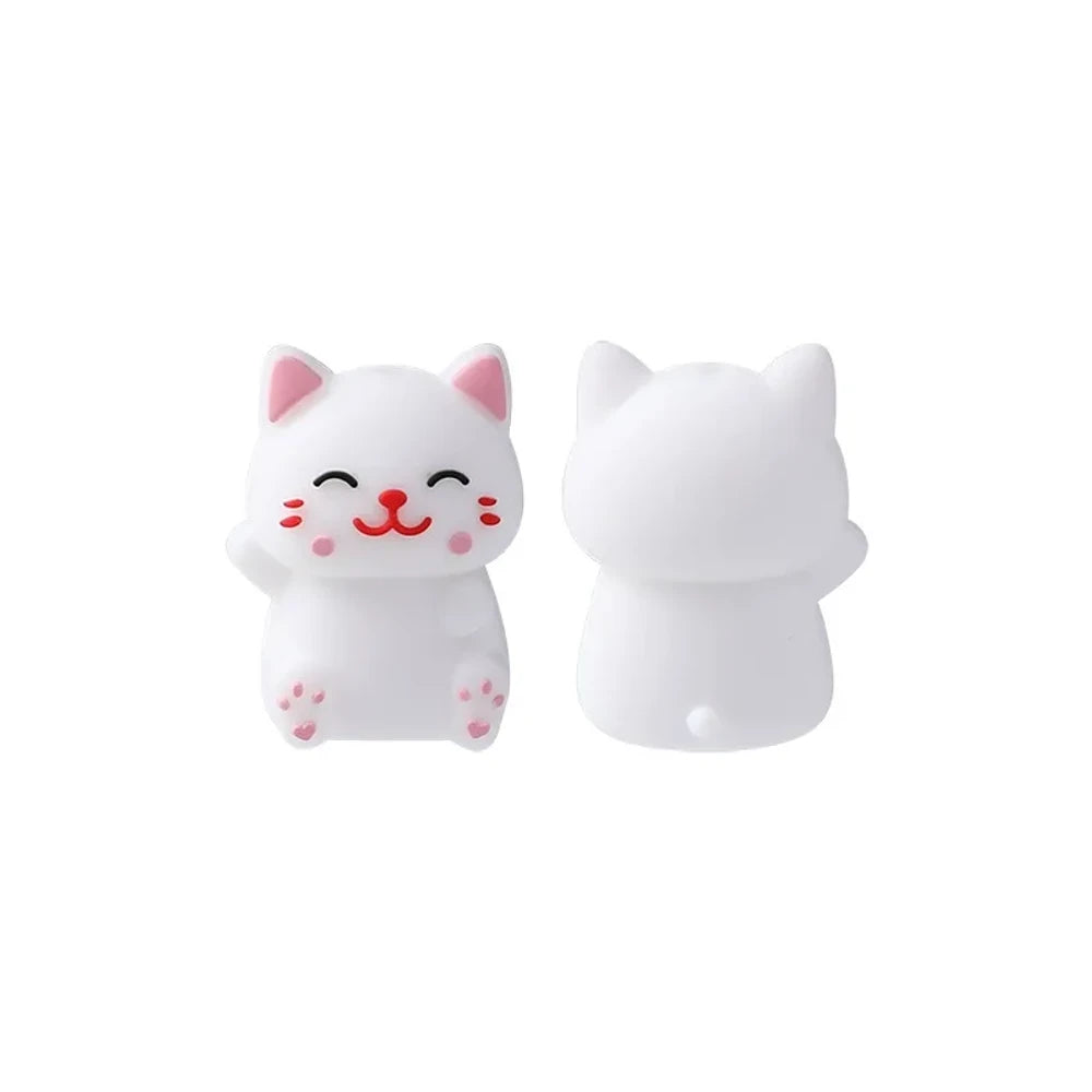 3D Cute Animals Silicone Focal Beads for DIY Pens Bracelet