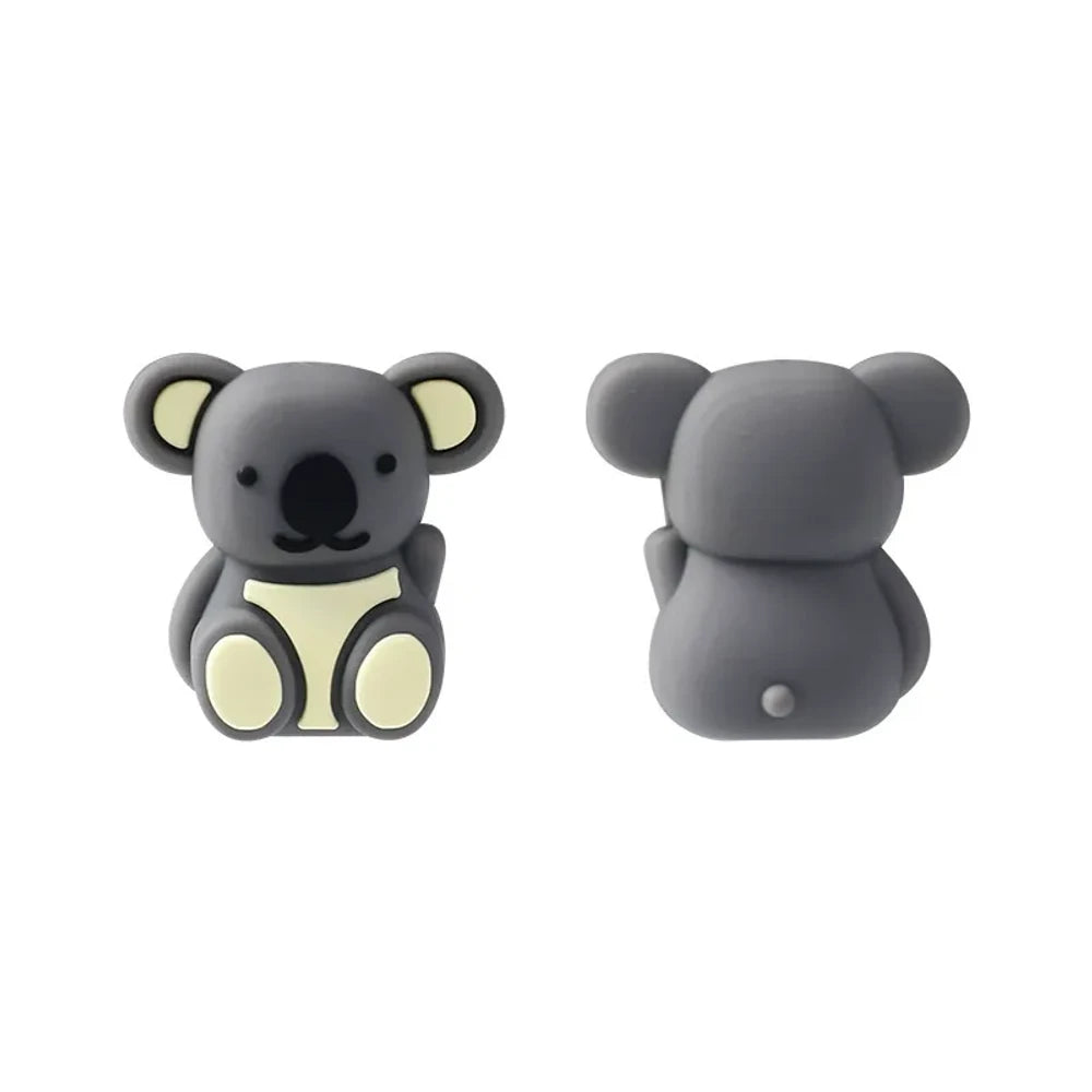 3D Cute Animals Silicone Focal Beads for DIY Pens Bracelet