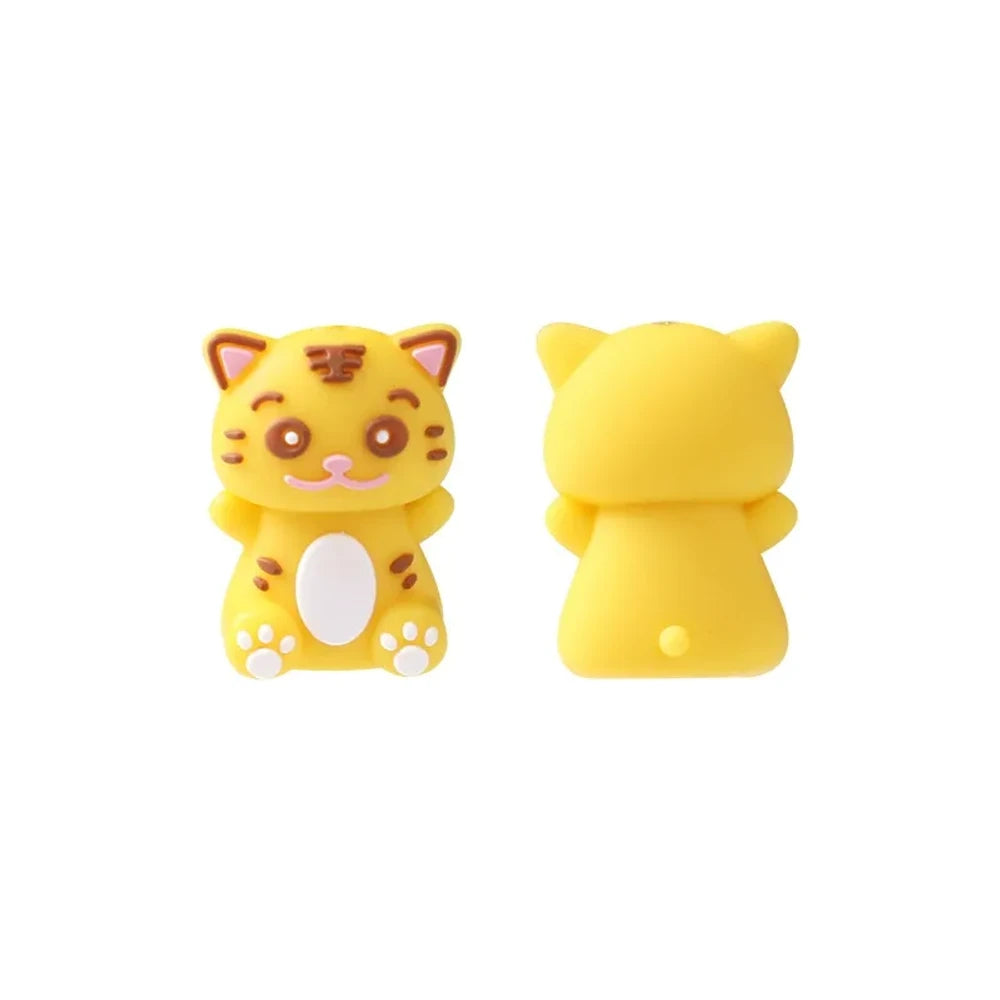 3D Cute Animals Silicone Focal Beads for DIY Pens Bracelet