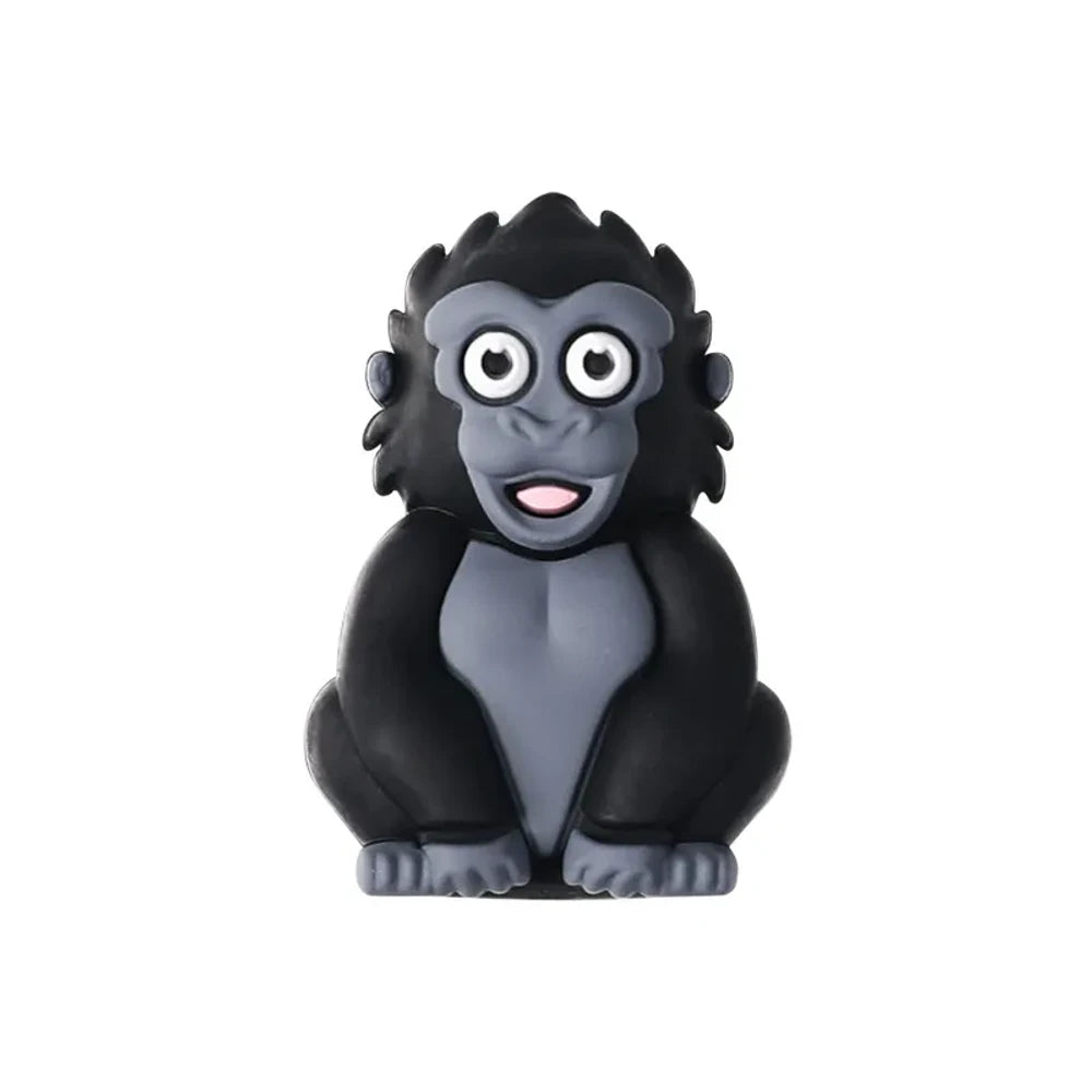 3D Cute Animals Silicone Focal Beads for Pens Keychains