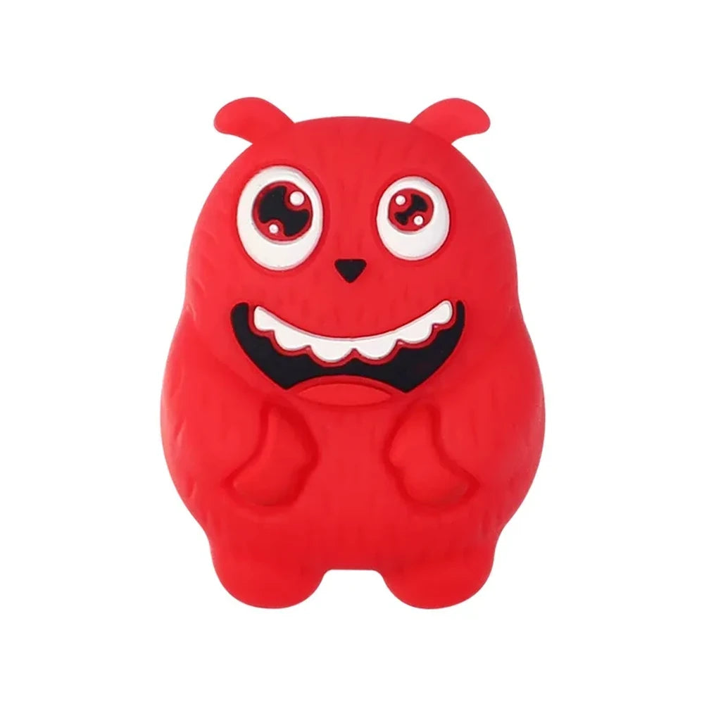 3D Cute Monster Silicone Focal Beads for DIY Pens Keychains