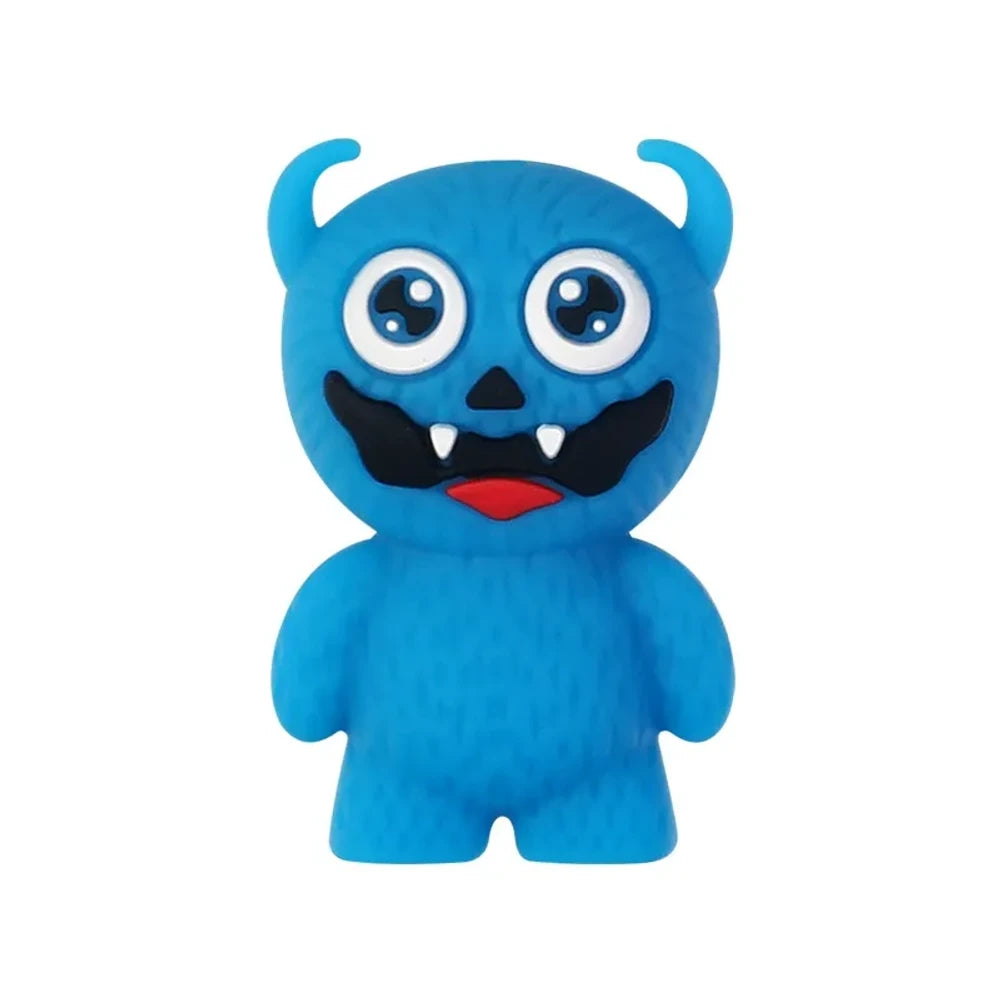 3D Cute Monster Silicone Focal Beads for DIY Pens Keychains