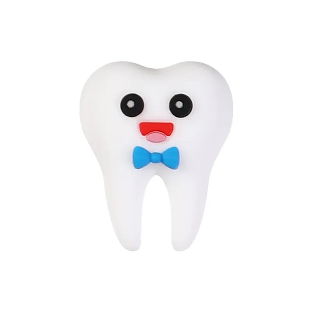 3D Dental Silicone Focal Beads for DIY Pens Keychains