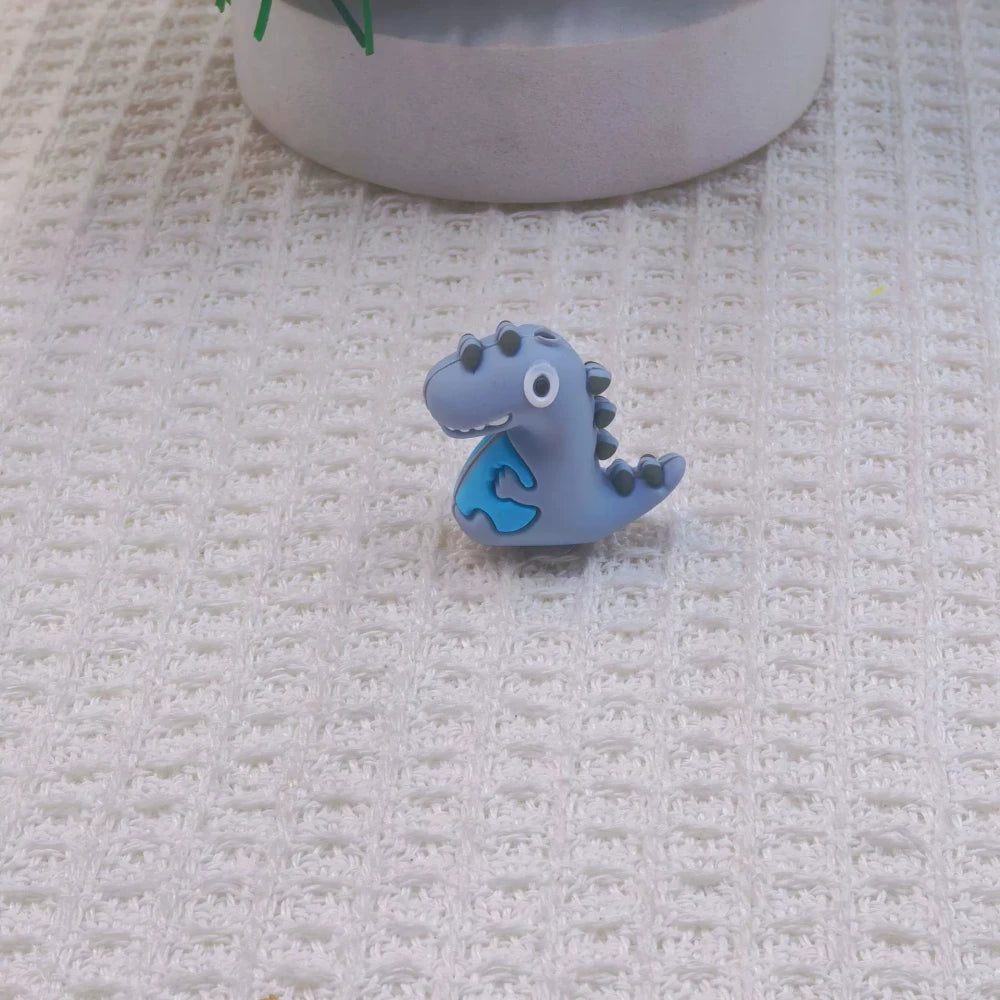 3D Dinosaur Silicone Focal Beads for DIY Pens Bracelet