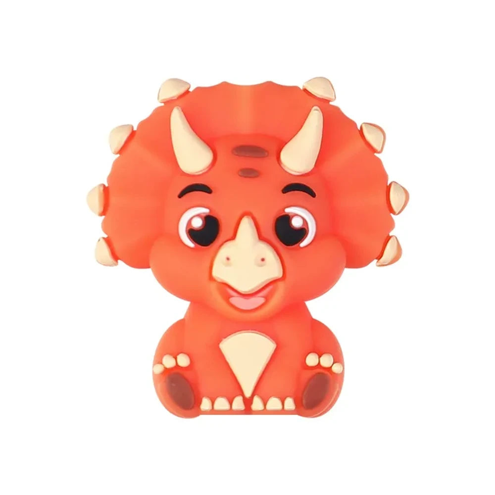 3D Dinosaur Silicone Focal Beads for DIY Pens Bracelet