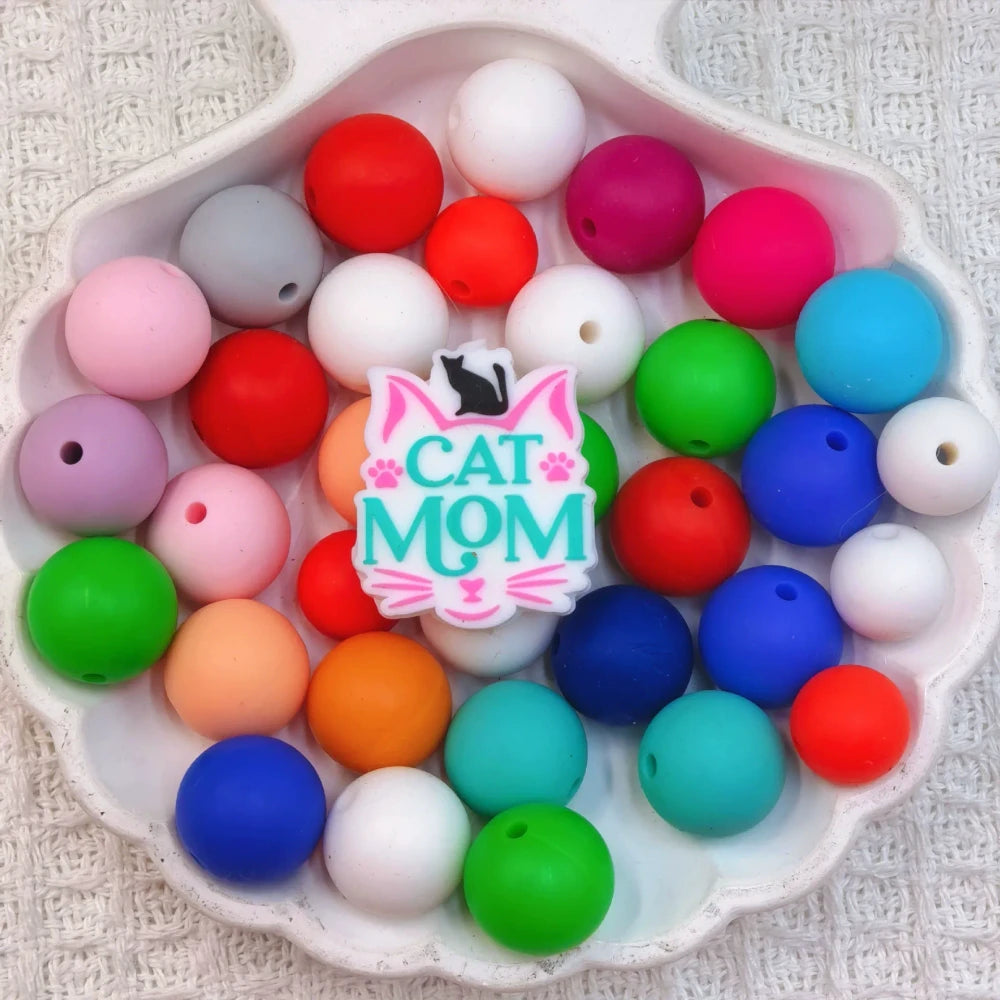 Flatback Dog and Cat Series Silicone Focal Beads for DIY Pens Bracelet Keychains