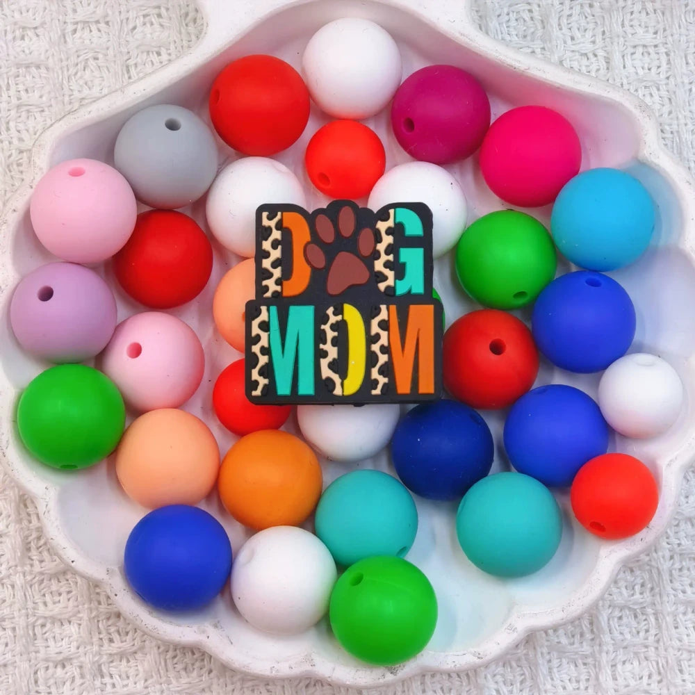 Flatback Dog and Cat Series Silicone Focal Beads for DIY Pens Bracelet Keychains