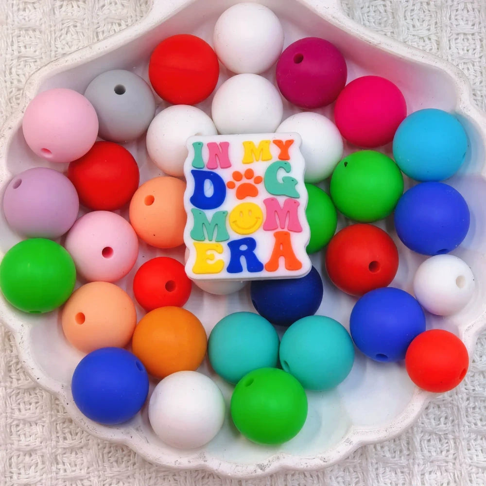 Flatback Dog and Cat Series Silicone Focal Beads for DIY Pens Bracelet Keychains