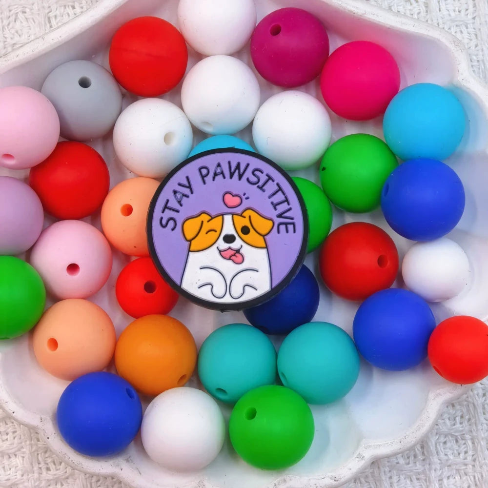 Flatback Dog and Cat Series Silicone Focal Beads for DIY Pens Bracelet Keychains
