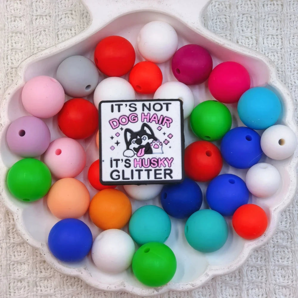 Flatback Dog and Cat Series Silicone Focal Beads for DIY Pens Bracelet Keychains