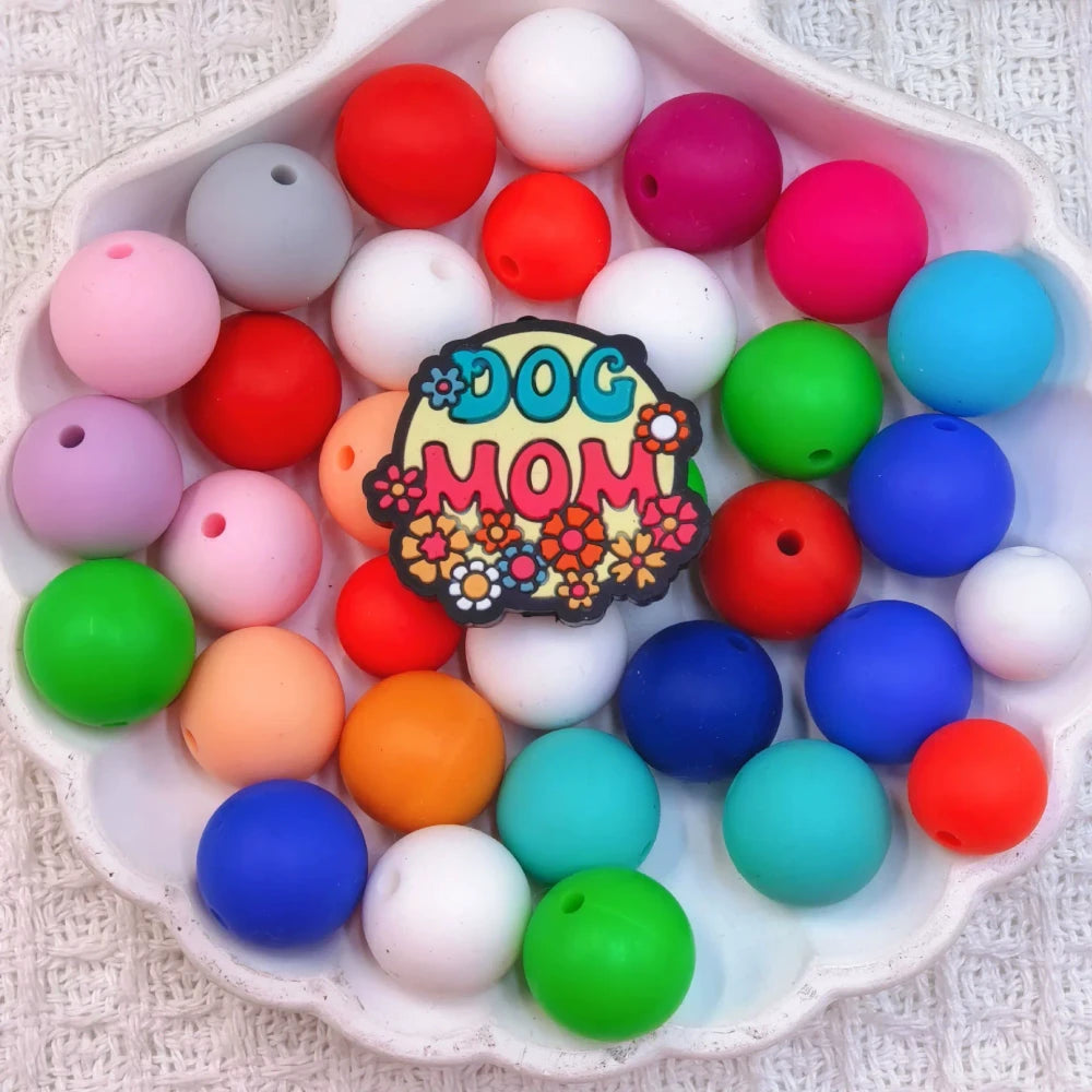 Flatback Dog and Cat Series Silicone Focal Beads for DIY Pens Bracelet Keychains