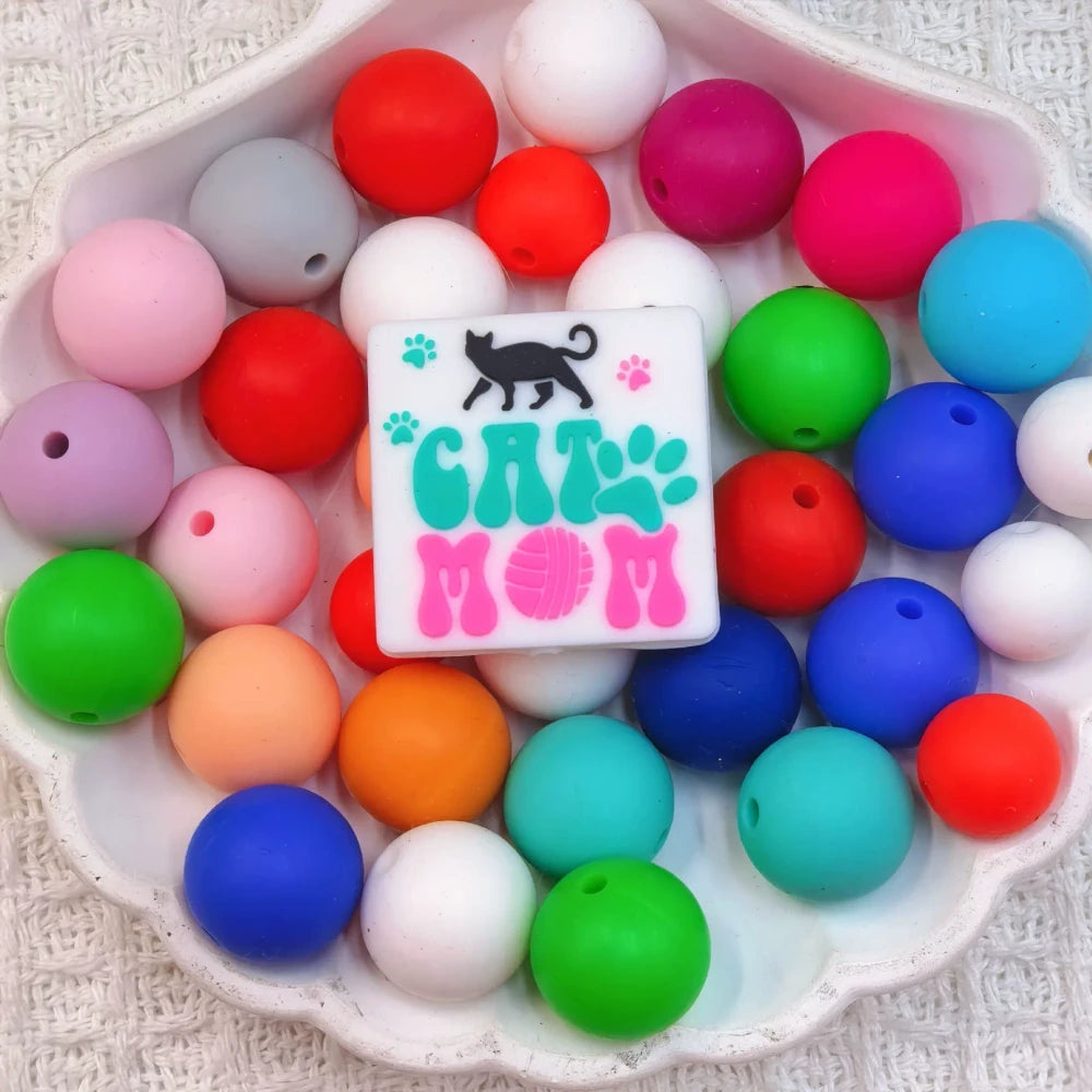 Flatback Dog and Cat Series Silicone Focal Beads for DIY Pens Bracelet Keychains
