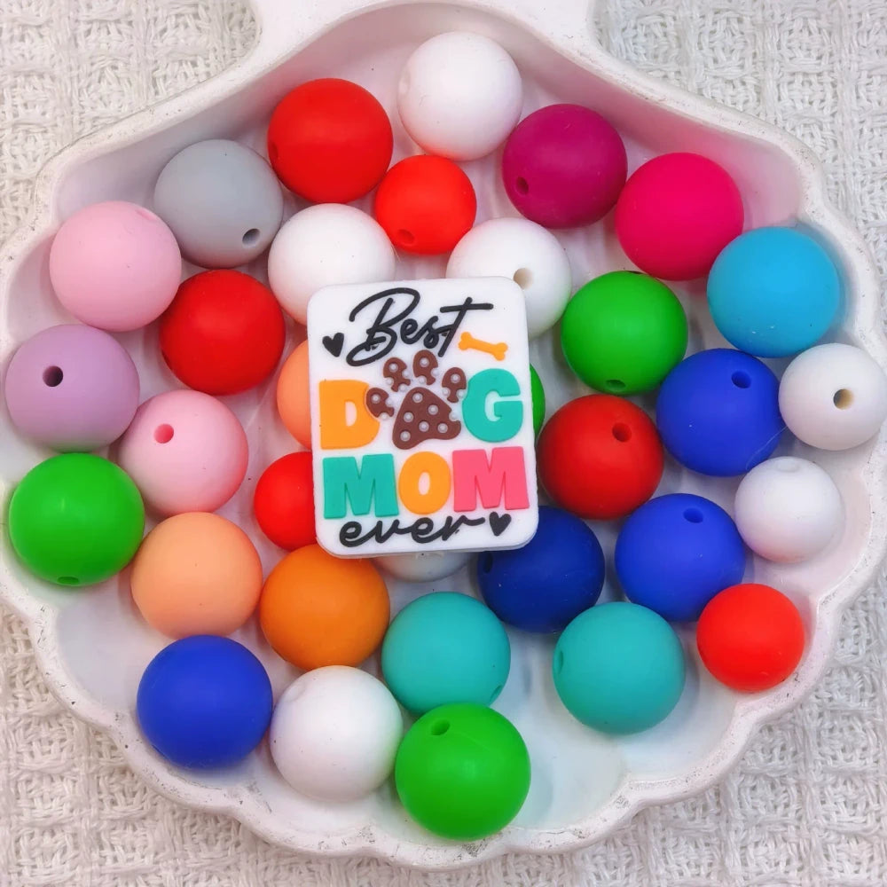 Flatback Dog and Cat Series Silicone Focal Beads for DIY Pens Bracelet Keychains