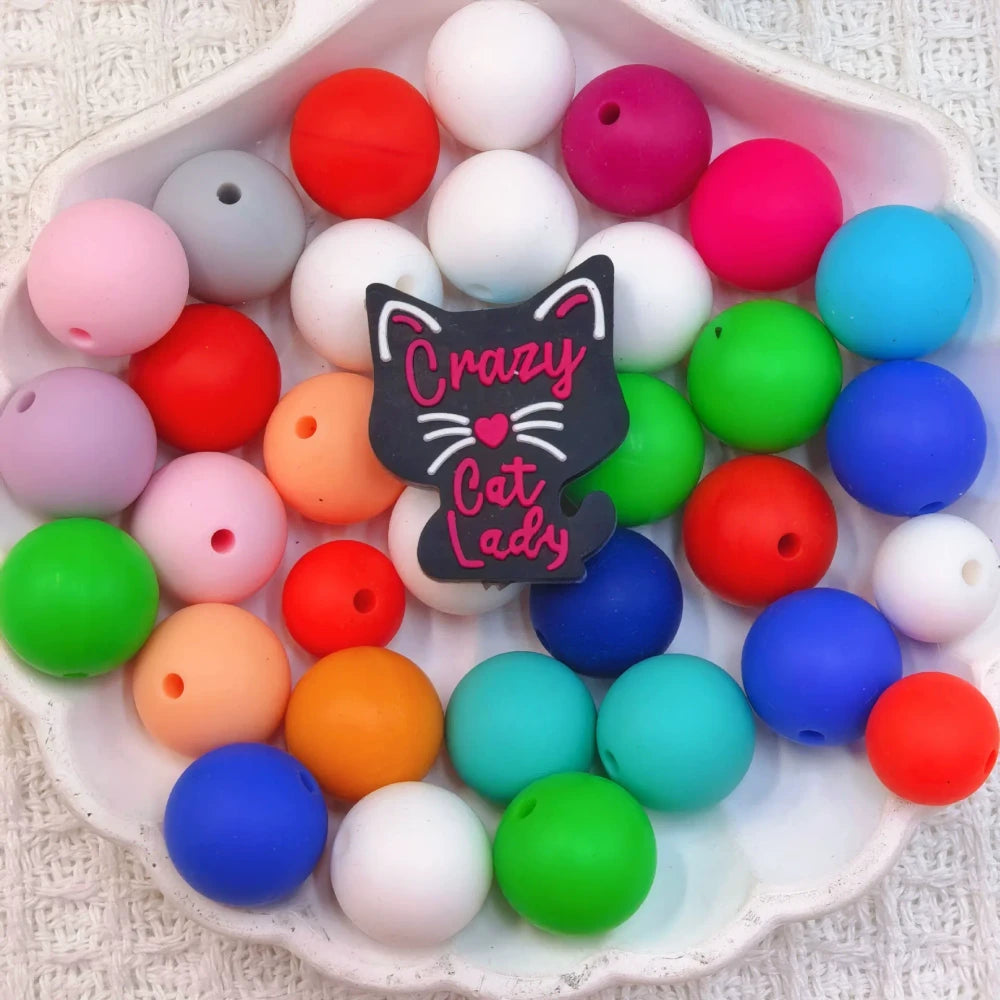 Flatback Dog and Cat Series Silicone Focal Beads for DIY Pens Bracelet Keychains