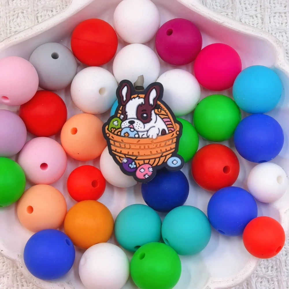 Flatback Dog and Cat Series Silicone Focal Beads for DIY Pens Bracelet Keychains