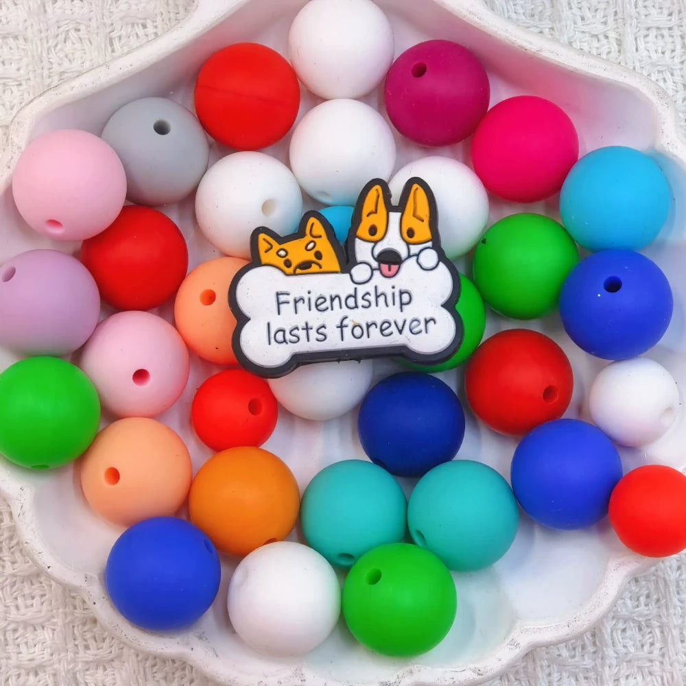 Flatback Dog and Cat Series Silicone Focal Beads for DIY Pens Bracelet Keychains