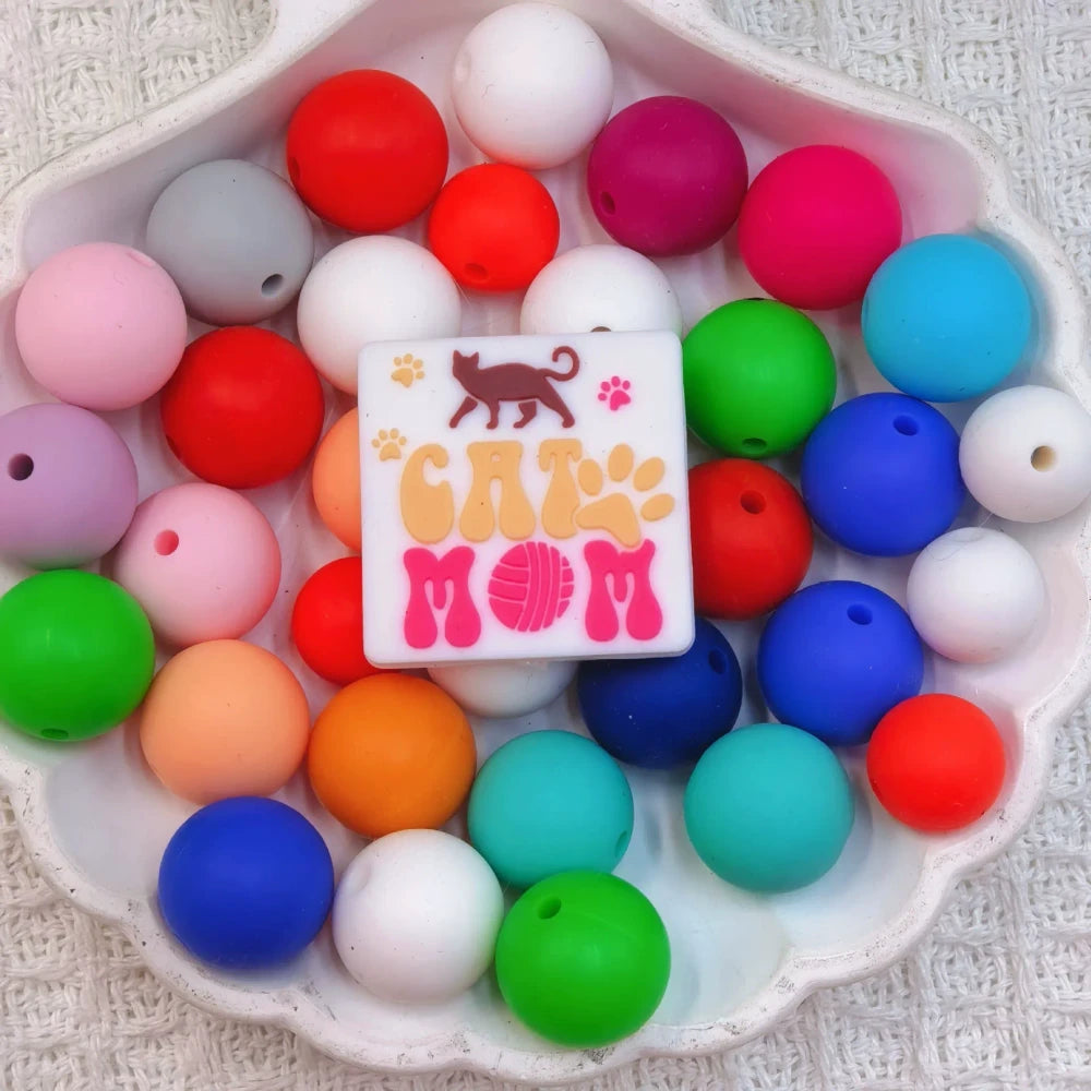 Flatback Dog and Cat Series Silicone Focal Beads for DIY Pens Bracelet Keychains